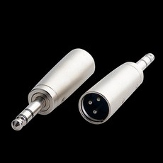 1/4 인치 6.35mm 남성 스테레오 어댑터 성별 체인저 커넥터에 2 개/몫 XLR
