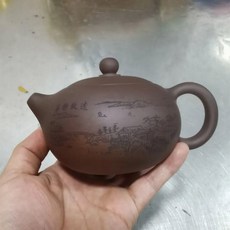 이싱 티 포트 퍼플 클레이 시시 주전자 뷰티 생광석 수제 세트 정통 타이 관인 푸에르 188 볼 홀 필터, 330ml