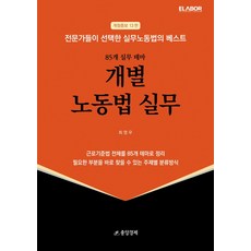 83개 실무 테마 개별 노동법 실무, 최영우(저),중앙경제, 중앙경제