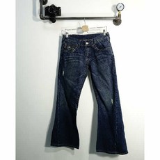 트루릴리젼 블루 데님 부츠컷진 여자 M 4938