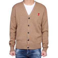 AMI 20FW 아미 하트로고 가디건 베이지 H20HK305 001 250 H20HK3050..