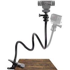 25 Inch Webcam Stand VARIPOWDER Flexible Jaws Clamp Clip Mount Holder, 상세내용참조