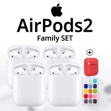 애플 [애플정품] 에어팟 2세대 유선충전 Airpods2 가족세트2(4개), 선택완료, 기본구성