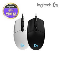 로지텍코리아 정품 G102IC 2세대 Lightsync USB 유선 무소음 광마우스(벌크)/2가지 색상/레인보우 RGB LED/5버튼+1휠/8000dpi/감도(dpi)변환, 블랙(벌크)