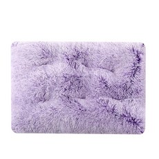 애완 동물 개집 매트 플러시 겨울 잠자는 쿠션 침대 고양이 쓰레, A.XXL-110X75CM, 15.Gradient purple, 1개