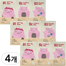 미팩토리 3단 돼지코팩, 3개입, 4세트