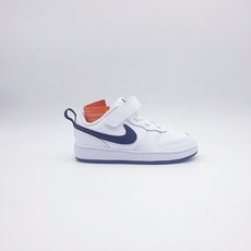 [나이키코리아 정품] NIKE COURT BOROUGH LOW2 (TDV) 운동화 (키즈/코트 보로우 로우2 TDV) 화이트/블랙 BQ5453 104 (BQ5453-007)