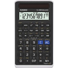 Casio 공학용 계산기 태양열 7.6 x 5.7 x 2.25cm (FX-260 SOLAR II), 1 Count (Pack of 1)
