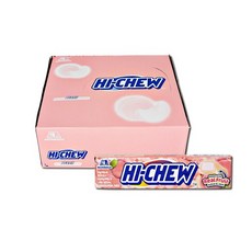 모리나가 하이츄 복숭아맛 57g x12개 일본 카라멜 츄잉캔디, 12개