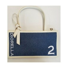 757887 Chrisian 디올 디올ella Denim 블루 Bag Spring 2001 NEW
