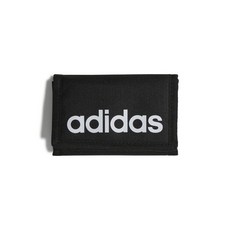 [아디다스코리아 정품] adidas LINEAR WALLET 오리지날 라벨 프린트 에센셜 반지갑 (블랙/화이트) HT4741