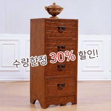 다한수제고가구 오동큰서랍4CD장 TV거실장 가구 인테리어 원목 엔틱가구 엔틱거실장 엔틱장식장 서랍장, 단품