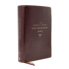 Nasb Charles F. Stanley Life Principles Bible 2nd Edition Leathersoft Burgundy Comfort Print: H... Imitation Leather, Thomas Nelson, English, 9780785226024