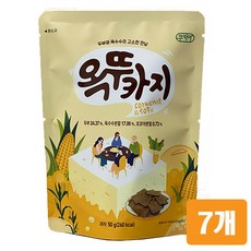 쿠키아 옥뚜카지 50g 두부과자 아이간식 어린이 직장인 사무실간식, 7개