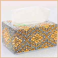 보석십자수휴지케이스