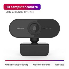자동 초점 웹캠 미니 컴퓨터 PC 카메라 마이크 포함 라이브 방송 전화 회의 작업용 회전식 720P, 한개옵션0, 1개
