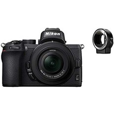 nikon z50 + z dx 16-50mm + z dx 50-250mm 미러리스 카메라 키트(209포인트 하이브리드 af 고속 이미지 처리 4k uhd 영화 고해상도 lcd 모니