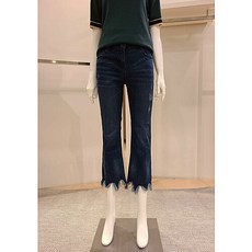 [꼼빠니아] 나팔 밑단 수술 데님팬츠 CA9F8-WDP900