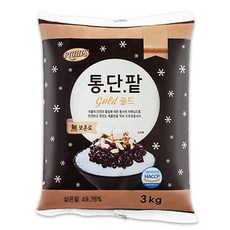동서 여름 아이 간식 리치스 통단팥 골드 파우치 팥빙수 재료 팥빙수 홈카페 토핑 3KG, 22개