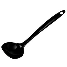 Chef Craft 기본 멜라민 베이스팅 스푼 28.6cm11.25인치 화이트, 블랙, 1개
