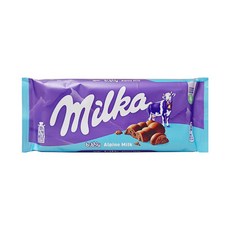 milka 알프스 우유 밀카 초콜릿 버블리, 100g, 12개