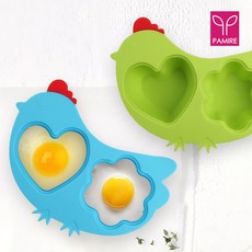 파미레 실리콘 꼬꼬반숙기 / 계란 찜기 / 전자렌지, 02 대일 실리콘 꼬꼬반숙기-블루