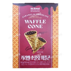노브랜드 카라멜 초콜릿 와플콘, 1개, 180g