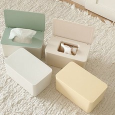 모픽 다용도 물티슈 케이스 보관 디스펜서, 베이지