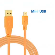 카메라케이블 미니 USB 케이블 캐논 5D3 5D2 6D2 80D 750D 카메라 연결 컴퓨터 촬영 디지털, 02 Mini USB Straight_01 3m, 1개