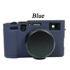 후지필름 X100VI 용 실리콘 케이스 부드러운 고무 카메라 가방, 2) Blue, 1개
