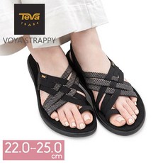 [여름 P5 배] 테바 TEVA 샌들 레이디스 보야 스트랩피 VOYA STRAPPY 블랙 블랙 엄지 스트랩 샌들 스포츠 샌들 경량 스포산 1099271