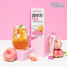 그린몬스터 디톡 콤부차 납작복숭아 50g