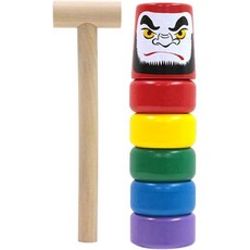 일본 직구 이케다 공업사 다루마오토시 전통 블록 장난감 다문화