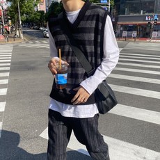 남자시스루조끼