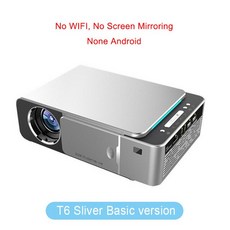 [해외]Everycom t6 led 비디오 프로젝터 hd 720 p 휴대용 hdmi, OneSize, Sync Red add TV Box 202638830