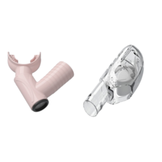 엑시멀 마린벨리 스노쿨링 마스크 세트 전용 물유입방지 드라이탑 마우스피스, 샌드핑크