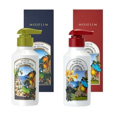 [모제림] 엘릭서 여성 남성 탈모 완화 두피 집중 케어 샴푸&트리트먼트 세트, 300ml, 1세트