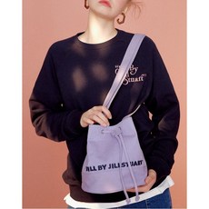 20FW [모모] 바이올렛 면 로고자수 드로우스트링 크로스백 JLBA0F849V1