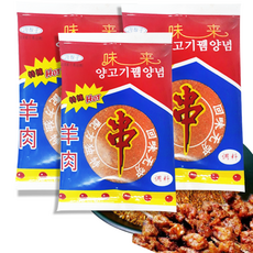 홍홍 중국식품 양꼬치 양념 소스 뀀양념 매운맛 (대), 57g, 3개