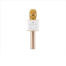 MICS-03 친구연인끼리 가족 송년 연말 모임 장기자랑 블루투스 마이크/어플노래방연결, 골드, 1개
