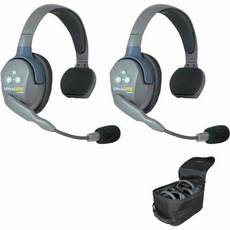 EARTEC UL2S Ultralite 2인용 시스템 싱글 이어 마스터 헤드셋 원격 포함