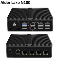 고사양 미니 PC 데스크탑 가성비 사무용 인텔 알더 레이크 N100 소프트 라우터 팬리스 방화벽 기기 ESXI AES NI 4x i226 2.5G LAN HD DP pfSense, Alder N100 i226-V, 16GB RAM 512GB NVMe