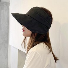 쇼미코리아 여름썬캡 돌돌이 와이어 넓은챙 자외선 차단 모자