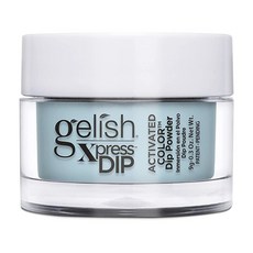 Gelish Xpress 파우더 딥 컬렉션 (워터 베이비) 블루 네일 딥 파우더 선명한 색상 전문적인 품질 높은 광택 깨짐 방지 8.5g(0.3온스), Gelish Xpress 파우더 딥 컬렉션 (워터 베이, 워터 베이비, 1개