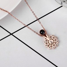 눈꽃다이아목걸이