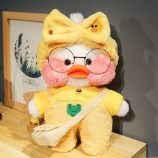 중학생 대학생 침대 인형 놀이 초등학생 장난감 어린이 75번 Z, 30cm 핸드백 증정 i, 1_토 코 오리 머리 에 노 란 티, 노 란 멜빵 바지