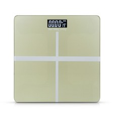 백라이트 LED 디지털 체중계 / 강화유리 (골드), 단품, 단품