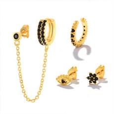 네잎클로버귀걸이목걸이세트14k