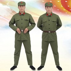 북한 군복 복장 인민국 중국 코스프레 할로윈 중공군