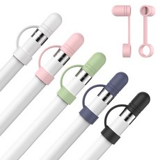 [바보사랑]아이노비아 애플펜슬 1세대 뚜껑 보호캡 분실방지홀더, 1개, 뚜껑캡유채색3색혼합(3개입)